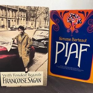 Piaf and Francoise Sagan BOOKS